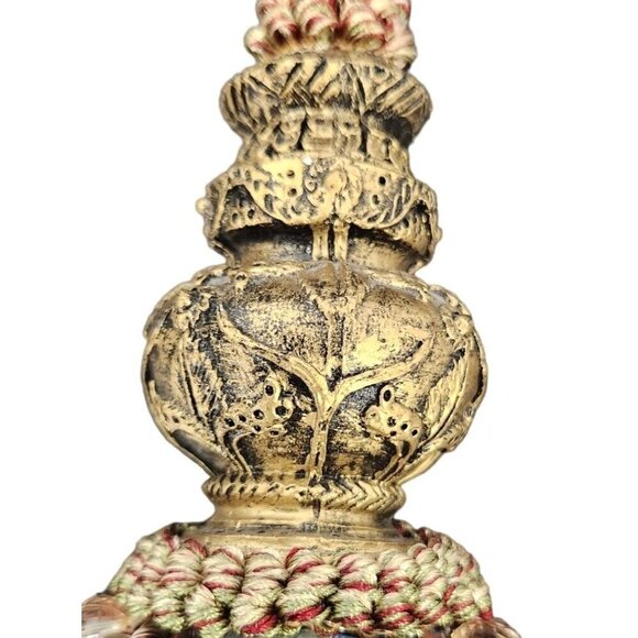 Elegant Decorative Tassel With Beaded Accents & Ornate Knot Design - Picture 5 of 6